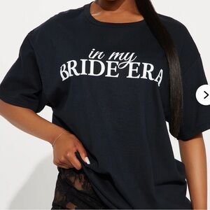 Fashion Nova Black 'Bride Era' Tee